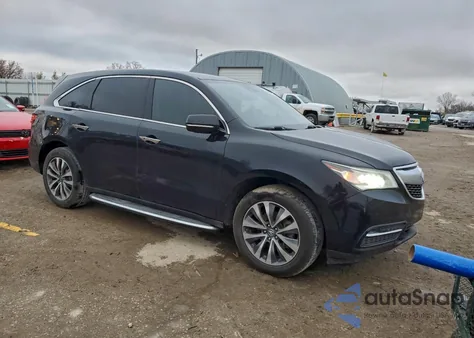 2014 Acura Mdx Technology from USA, damaged, VIN 5FRYD4H46EB009699